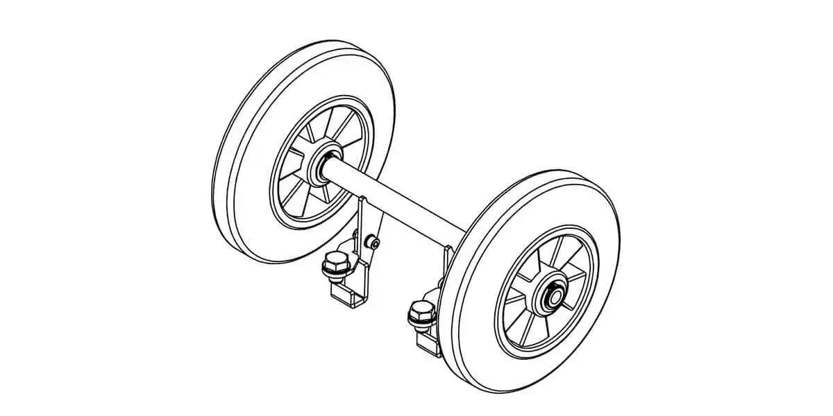 Комплект колес для опорной плиты BTS-4.